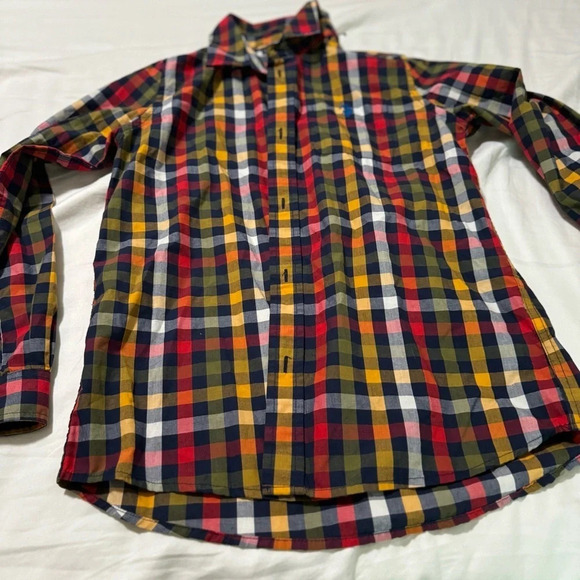 US Polo Assn Boys Size XL Flannel Button Up Long Sleeve Shirt - Picture 2 of 5